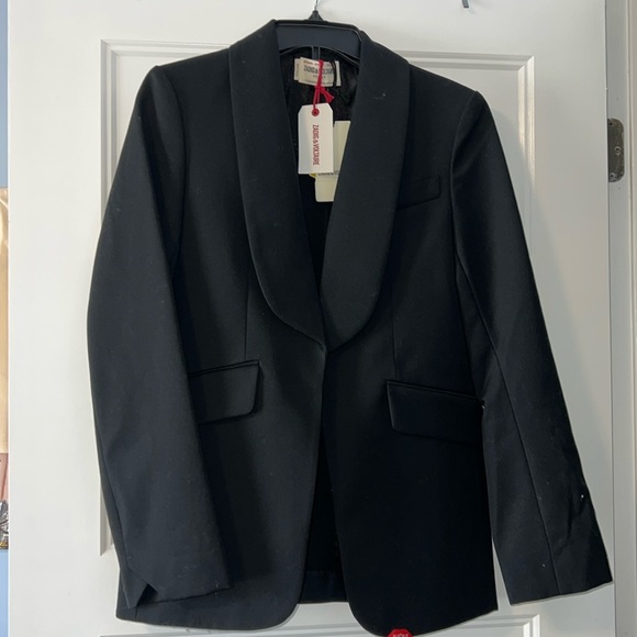 Zadig & Voltaire Jackets & Blazers - NWT Zadig & Voltaire Shawl Collar Jacket, black
